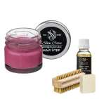 Набор для ухода за обувью из замши и нубука  ярко-розовый  MAVI STEP Aurora Kit