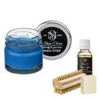 Набор для ухода за обувью из замши и нубука небесно-синий MAVI STEP Aurora Kit