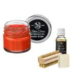 MAVI STEP Aurora Suede & Nubuck Shoe Care Kit Pale Sky Bright Orange