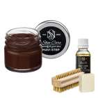 Набор для ухода за обувью из замши и нубука  махагон  MAVI STEP Aurora Kit