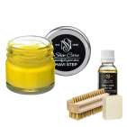 Набор для ухода за обувью из замши и нубука лимонный MAVI STEP Aurora Kit