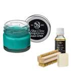 Набор для ухода за обувью из замши и нубука бирюза  MAVI STEP Aurora Kit