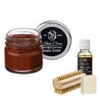Набор для ухода за обувью из замши и нубука бренди  MAVI STEP Aurora Kit