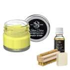 Набор для ухода за обувью из замши и нубука зеленое яблоко MAVI STEP Aurora Kit